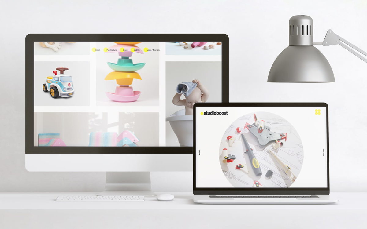 Site portfolio Studioboost Antonin+Margaux